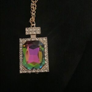 Multicolor Gemstone Pendant Necklace